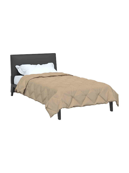 vidaXL Плик за Завивка Двоен 200x155 Taupe #