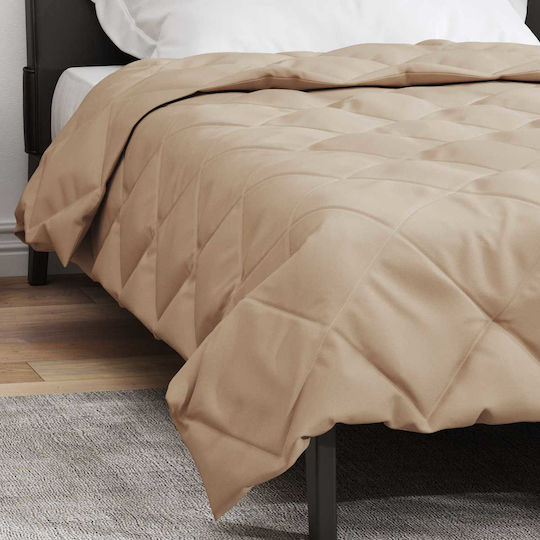 vidaXL Duvet Cover Double 200x155 Taupe #