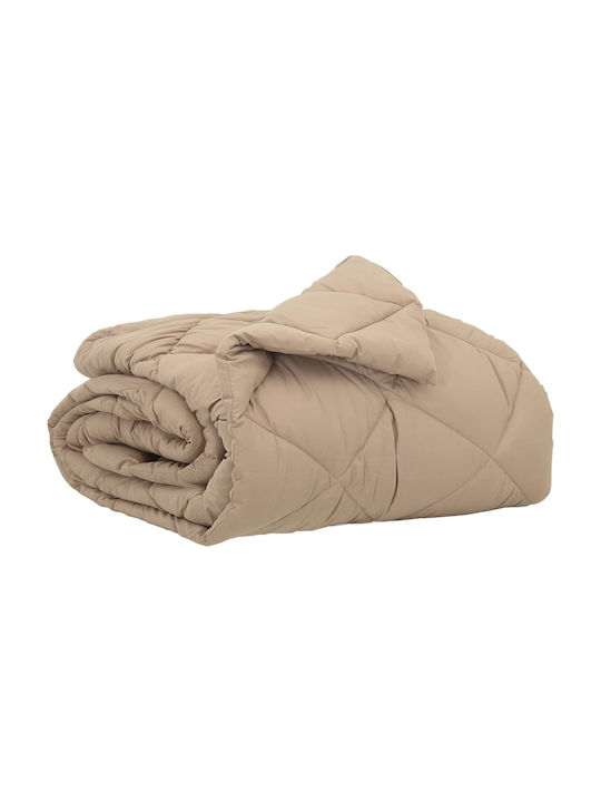 vidaXL Плик за Завивка Единичен 140x220 Taupe #