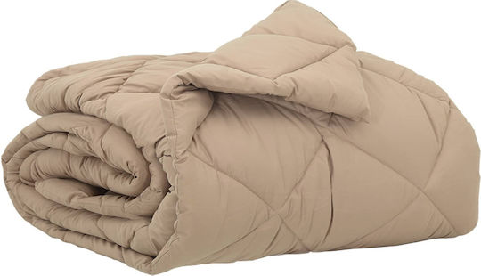 vidaXL Single Duvet Cover 140x220 Taupe