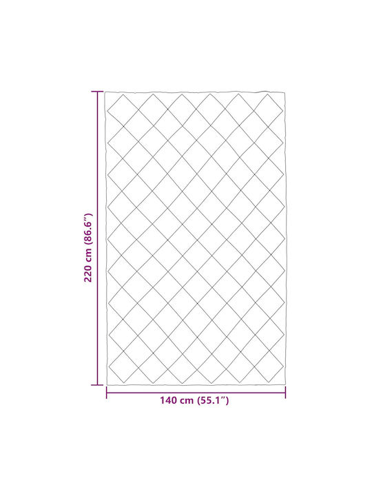 vidaXL Плик за Завивка Единичен 140x220 Taupe #