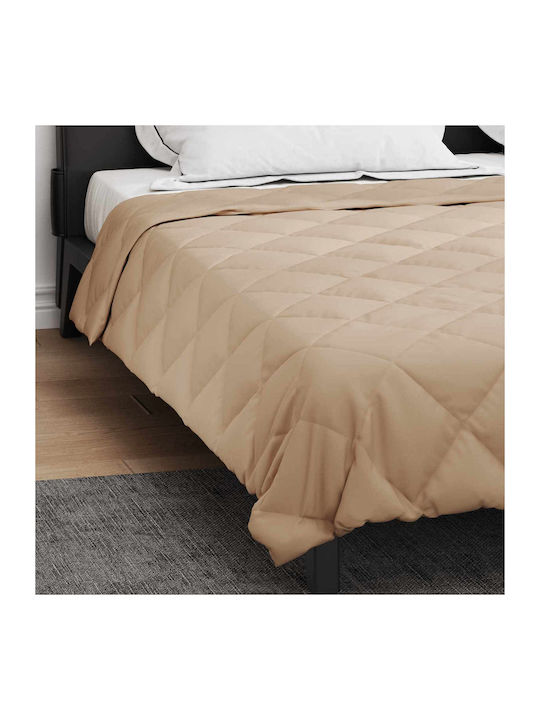 vidaXL Плик за Завивка Кинг Сайз 240x200 Taupe