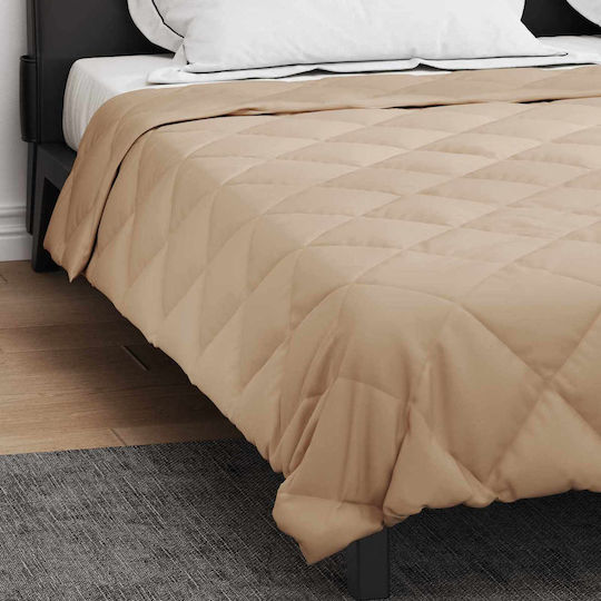 vidaXL Плик За Завивка Двойен 220x200 Taupe