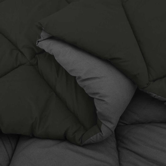 vidaXL Плик за Завивка Двоен 200x200 Black, Anthracite