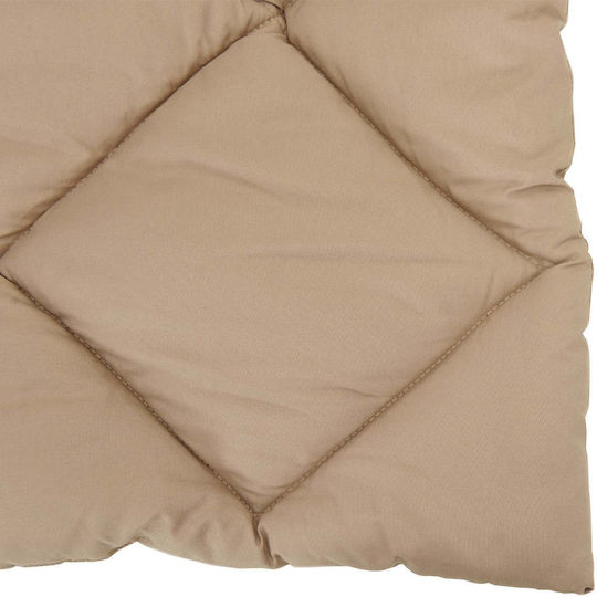vidaXL Husă de Pilotă Single 140x200 Taupe