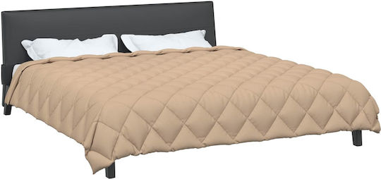 vidaXL Duvet Cover Double 200x200 Taupe