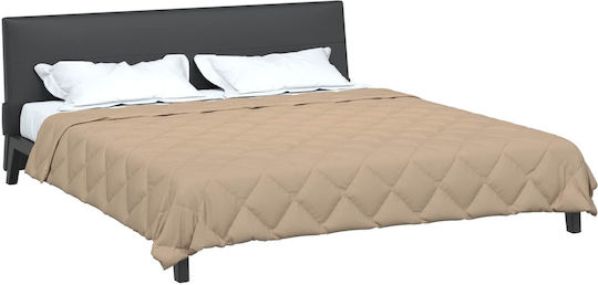 vidaXL Duvet Cover Queen 220x240 Taupe