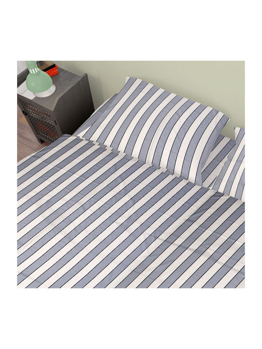 Dimcol Sheet Sets Single 160x240cm. Navy Navy 3pcs