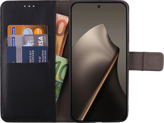 Volte-Tel Book Piele artificială / Silicon Negru (Xiaomi 15T)