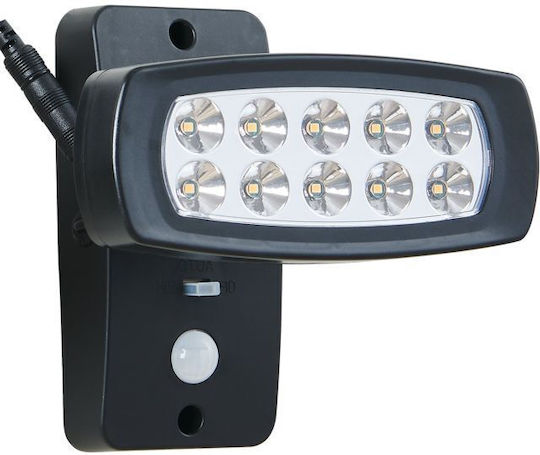 Eglo Palizzi Wall Mounted Solar Light 2W 150lm Warm White 3000K with Motion Sensor and Photocell IP44 15.5cmx14.5cmx11cmcm