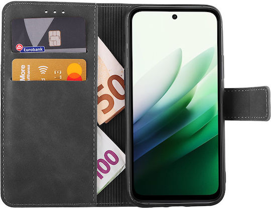 Lime Essential Magnet Книга Изкуствена кожа Сив (Redmi 15)