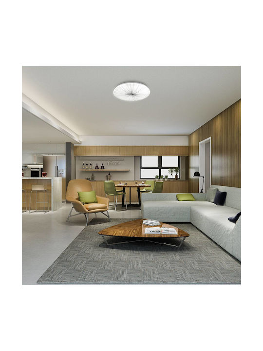 Braytron Jade Ceiling Mount Light 40.5cm White with Integrated LED