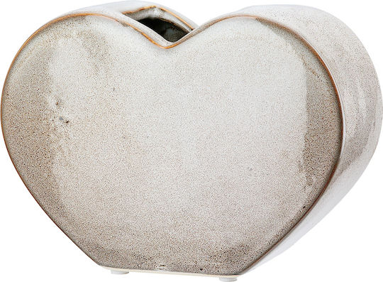 ArteLibre Keramik Vase Beigefarbe 14xH20cm