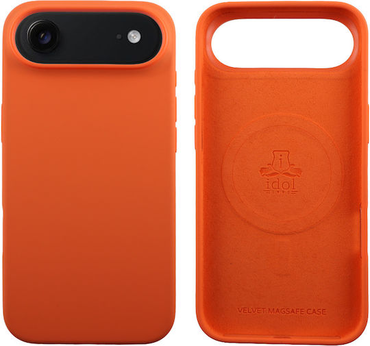 Idol 1991 Velvet Back Cover Silicone Orange (iPhone Air)