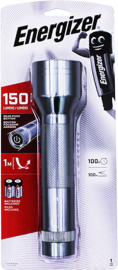 Energizer Flashlight LED with Maximum Brightness 100lm Metal 2D Gray