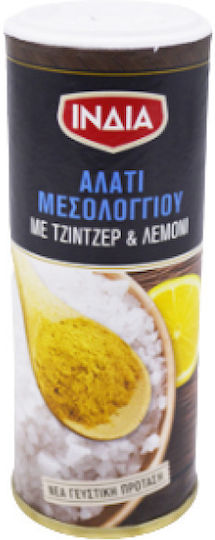 Ινδία Χονδρό Θαλασσινό Αλάτι με Τζίντζερ & Λεμόνι 70gr