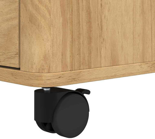 vidaXL vidaXL Küchenregal Hölzernes 3 Ebenen Braun 72.5x45x80cm