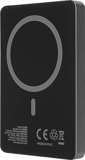 S-Link MG110 MagSafe Power Bank 10000mAh 15W με Θύρα USB-C Power Delivery Γκρι