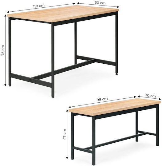 Esszimmer 3Stück 60x110cm