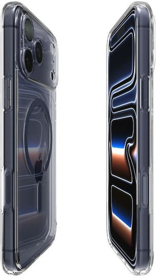 Spigen Ultra Hybrid MagFit Rückseite Umschlag Silikon / Kunststoff 2mm Transparent Tiefblau (iPhone 17 Pro Max)