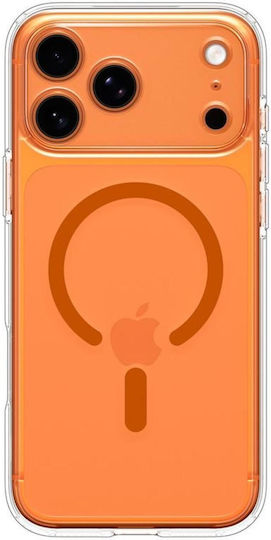 Spigen Ultra Hybrid MagFit Rückseite Umschlag Silikon / Kunststoff 2mm Transparent Orange (iPhone 17 Pro Max)