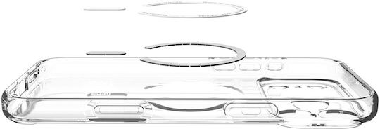 Spigen Ultra Hybrid MagFit Rückseite Umschlag Silikon / Kunststoff 2mm Transparent Tiefblau (iPhone 17 Pro)