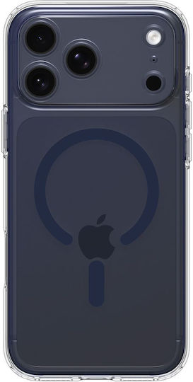 Spigen Ultra Hybrid MagFit Rückseite Umschlag Silikon / Kunststoff 2mm Transparent Tiefblau (iPhone 17 Pro)