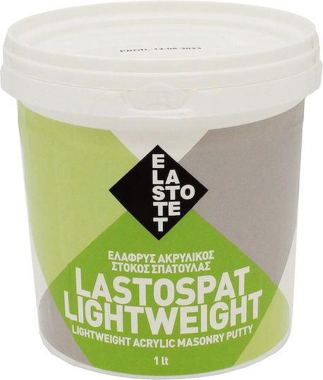 Elastotet Lastospat Lightweight Αφρόστοκος Έτοιμος Λευκός 1lt