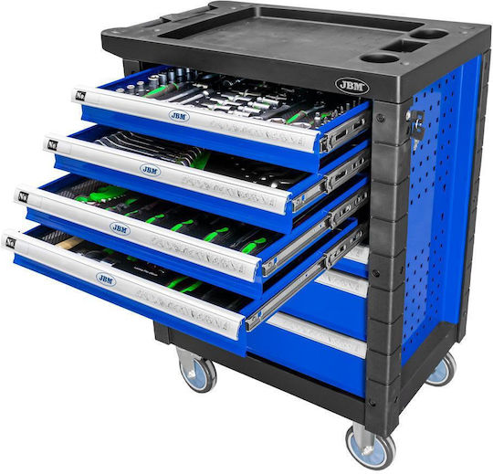 JBM Tool Trolley with 7 Drawers and 172 Tools