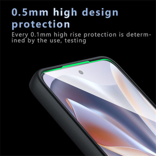 Techsuit Purefrost Задна корица Силикон Черен (Motorola Edge 50 Neo / Edge 60 Neo)