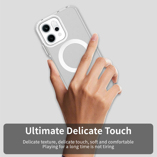 Techsuit Candycase Umschlag Rückseite Kunststoff / Silikon Weiß (Oppo Reno14, Techsuit)