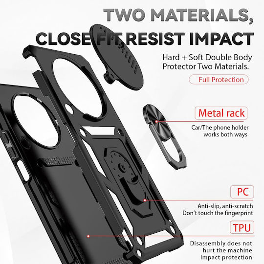 Techsuit Camshield Series Umschlag Rückseite Rose Gold (Honor Magic8 Lite)