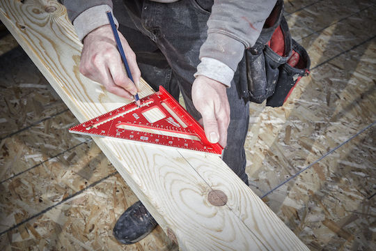 Milwaukee Carpenters Metallic Angle Ruler 17.5cm