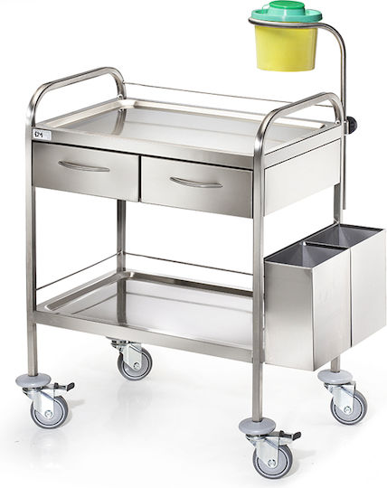 +DM Medical Wheeled Nursing Table W70xD50xH85cm D-28