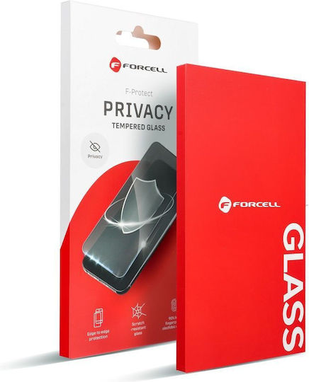 Forcell Privacy Tempered Glass Μαύρο (iPhone 15 Pro Max)