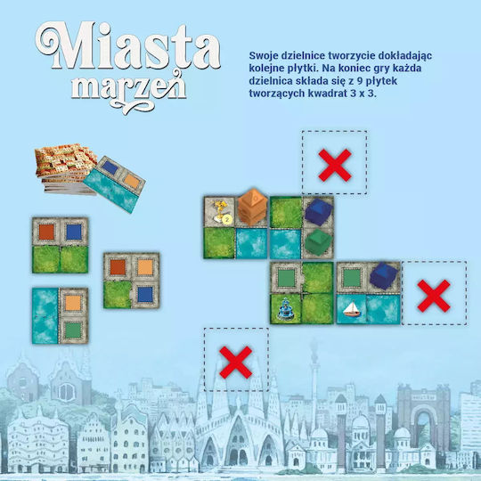 Board Game Cities of Dreams for 2-4 Players 10+ Years Old (PL) Nasza Ksiegarnia
