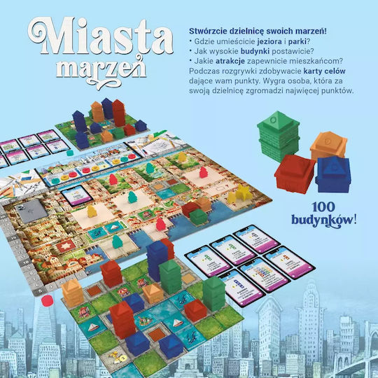 Board Game Cities of Dreams for 2-4 Players 10+ Years Old (PL) Nasza Ksiegarnia