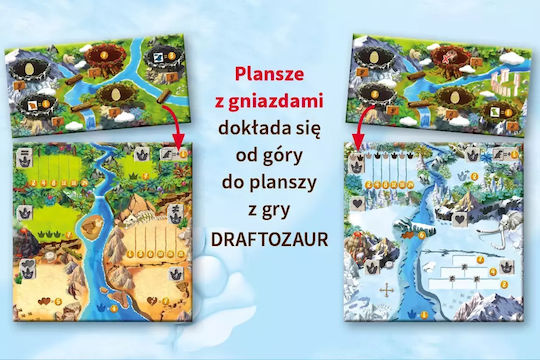 Game Expansion Draftosaurus 2 Pterodactyls and Plesiosaurs for 2-5 Players (PL) Nasza Ksiegarnia
