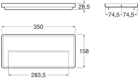Roca Set Accesorii Pentru Baie Din Plastic Alb Roca Set Accesorii Pentru Baie Din Plastic Alb
