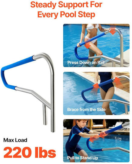 Vevor Pool Accessories made of Stainless Steel 137.1x81.3cm Silver
