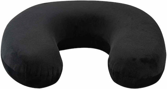 vidaXL Travel Pillow Velvet Black