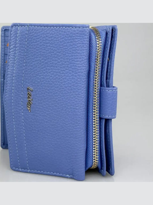 Large Leather Women's Wallet Classic with RFID Light Blue