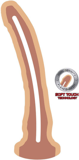 ToyJoy Get Real Dual Density Dong Ρεαλιστικό Dildo με Βεντούζα Flesh 23cm