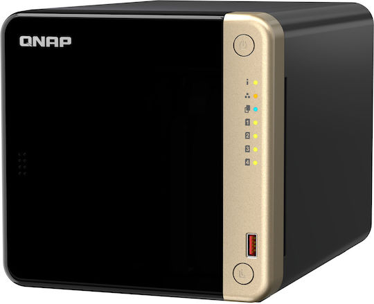 QNap TS-464-8G NAS Tower με 4 θέσεις για M.2/SSD και 2 θύρες Ethernet