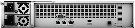 Synology RackStation RS2423+ NAS Rack με 12 θέσεις για HDD/SSD και 2 θύρες Ethernet