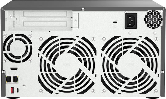 QNap NAS Tower με 3 θέσεις για HDD/SSD και 2 θύρες Ethernet (TVS-h874-i7-32G)