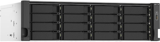 QNap TS-1673AU-RP-16G NAS Rack με 16 θέσεις για HDD/SSD και 2 θύρες Ethernet
