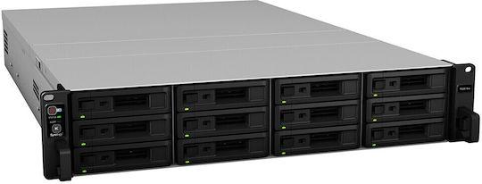 Synology RackStation RS3618xs NAS Rack με 12 θέσεις για HDD/SSD και 4 θύρες Ethernet