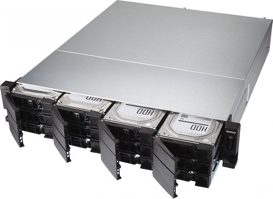 QNap TS-h1886XU-RP-R2-D1622-32G NAS Rack με 12 θέσεις για HDD/SSD και 4 θύρες Ethernet