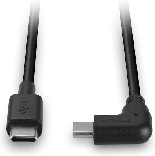 Lindy USB 2.0 Cable USB-C male - USB-C 15W PD Μαύρο 1m 32005